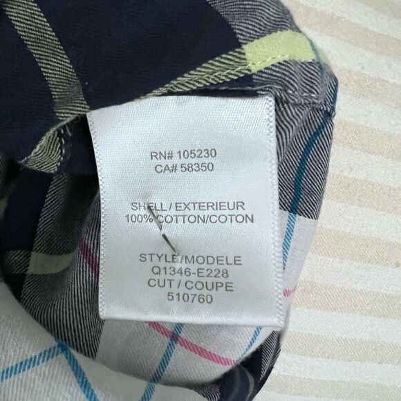 Equipment Tie Front Plaid Long Sleeve Size Small - Picture 3 of 5